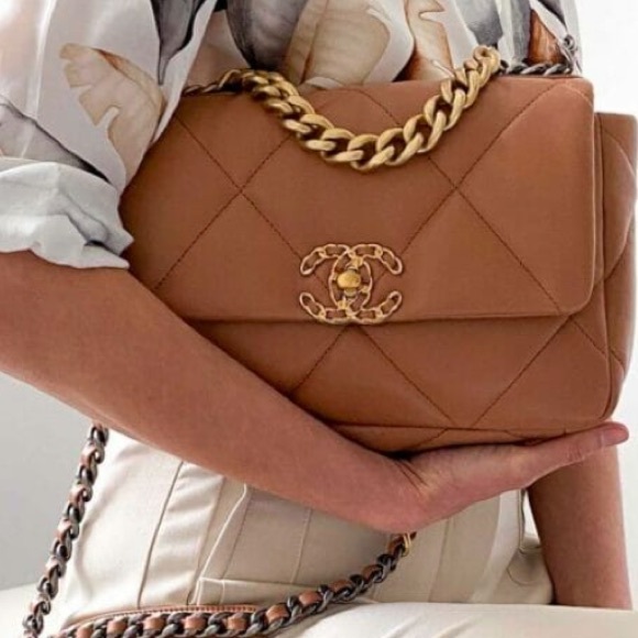 CHANEL Handbags - CHANEL 19 caramel/brown bag open to trades for (smaller) bag
